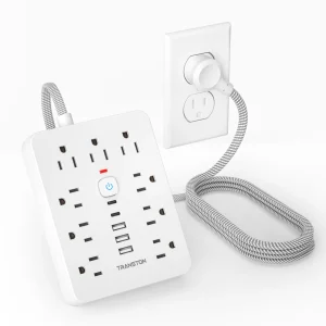 Power strip surge protector with 9 Ac Outlets