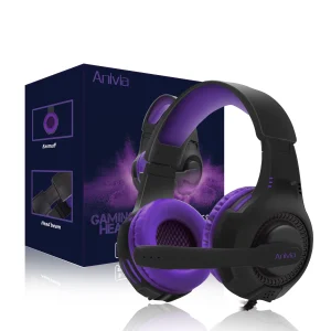 Wired Gaming Headset with Mic Noise Isolating Over-Ear, Volume Control, 3.5mm Audio Jack