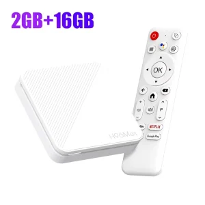 4K HD Smart TV Box, Wifi6 BT, Google Voice Media Player