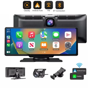 4K 10.26" Touch Screen DVR  Wireless Apple CarPlay and Android