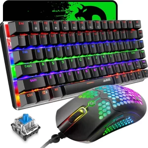 Keyboard,M5 Mount ,Rainbow LED Backlit Mechanical Keyboard